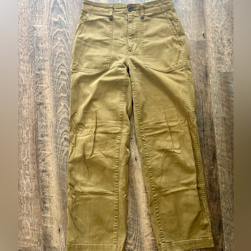 Madewell Women's Olive Straight Leg Jeans